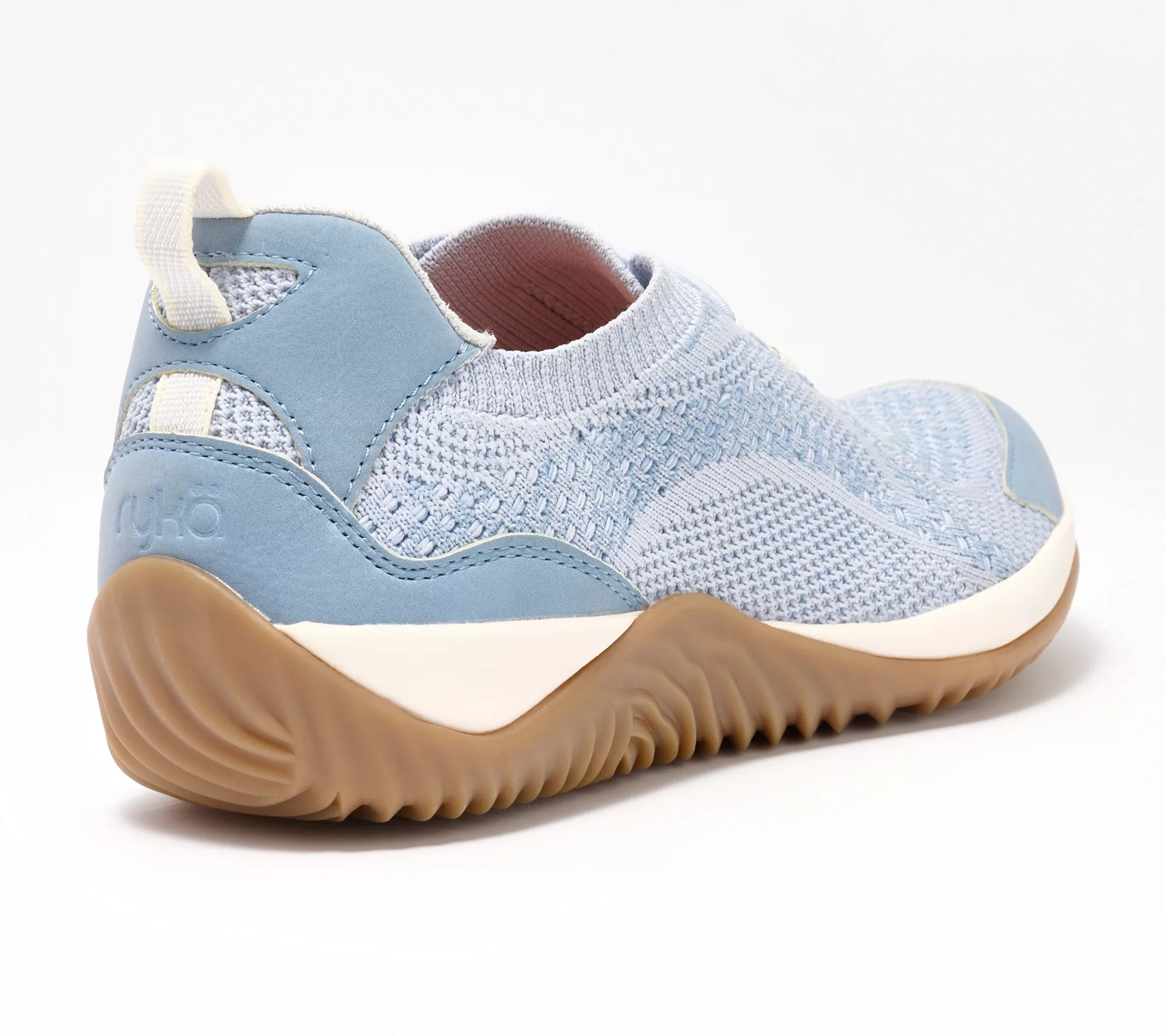 "As Is" Ryka Knit Bungee Sneakers with Re-Zorb Lite- Echo Sky