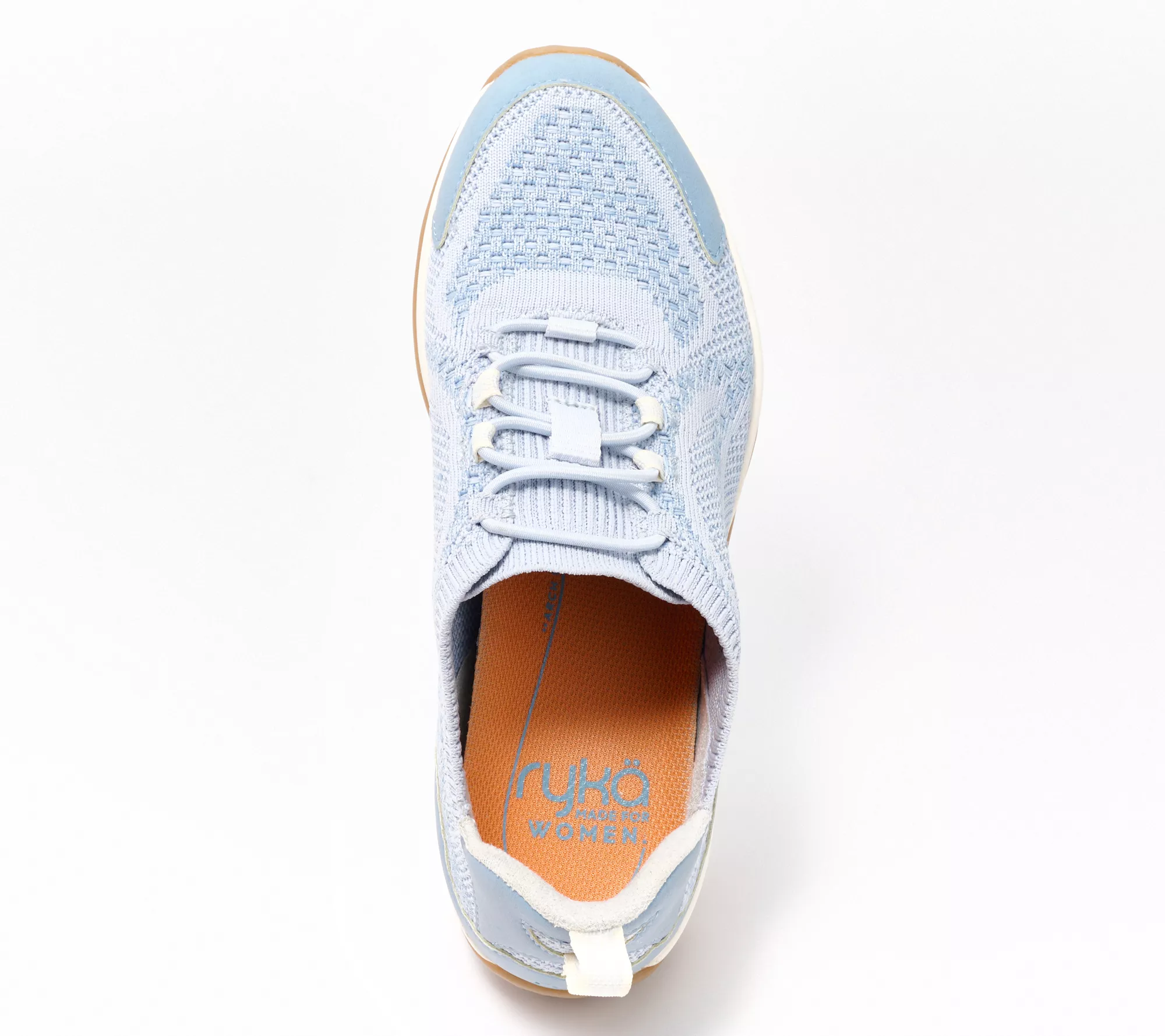 "As Is" Ryka Knit Bungee Sneakers with Re-Zorb Lite- Echo Sky