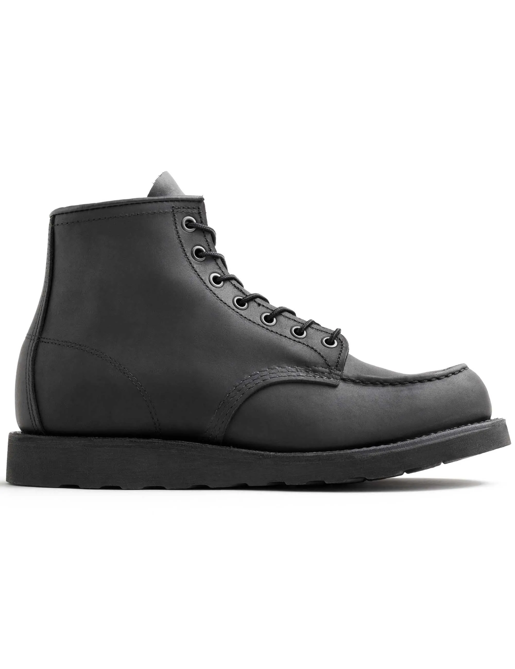 8074D Heritage 6" Moc Toe Boot - Black Harness Leather