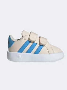 Adidas Grand Court 2 Girls Sportswear Shoes White/Blue/Navy