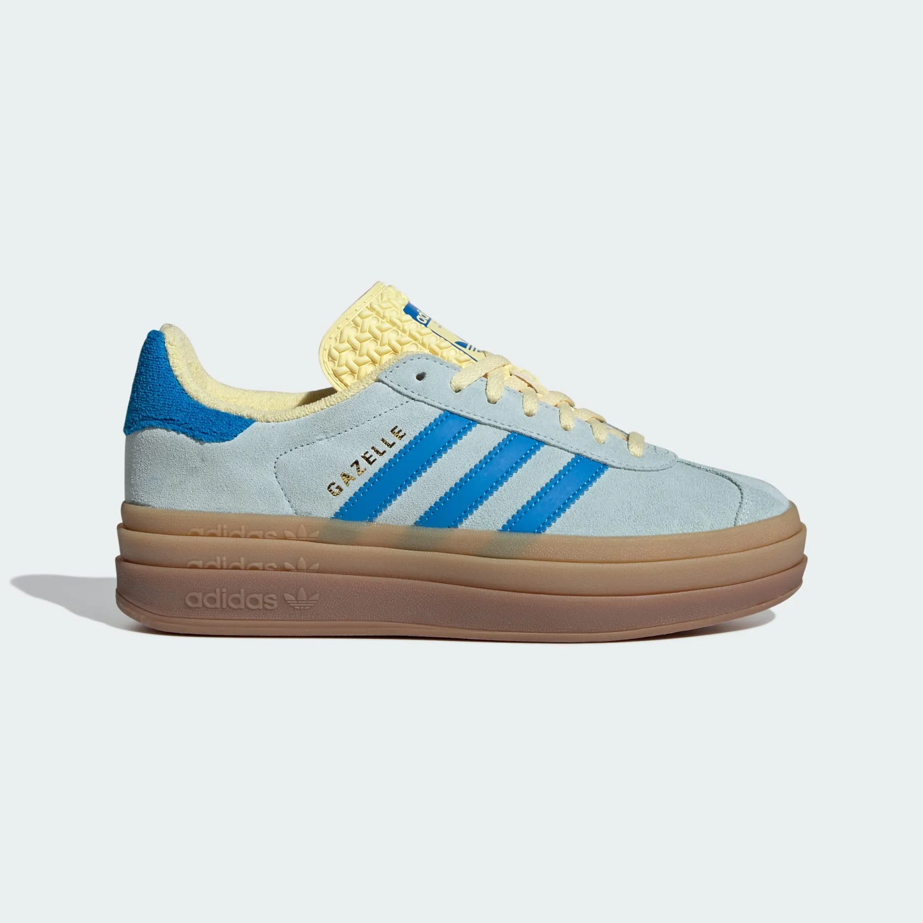 Adidas Women's Gazelle Bold Sneakers - Almost Blue / Bright Blue / Almost Yellow (*Excluded from Free Shipping)