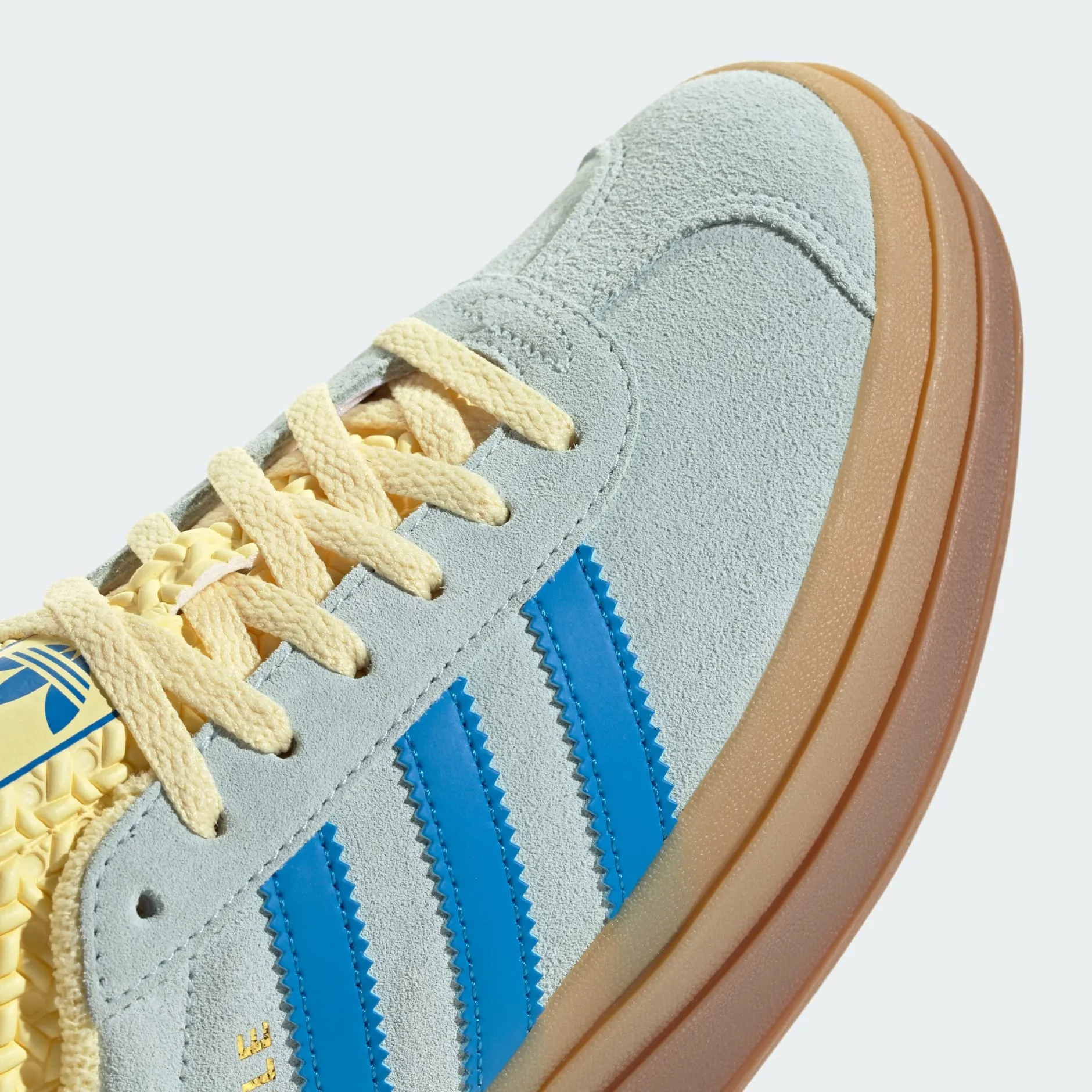 Adidas Women's Gazelle Bold Sneakers - Almost Blue / Bright Blue / Almost Yellow (*Excluded from Free Shipping)