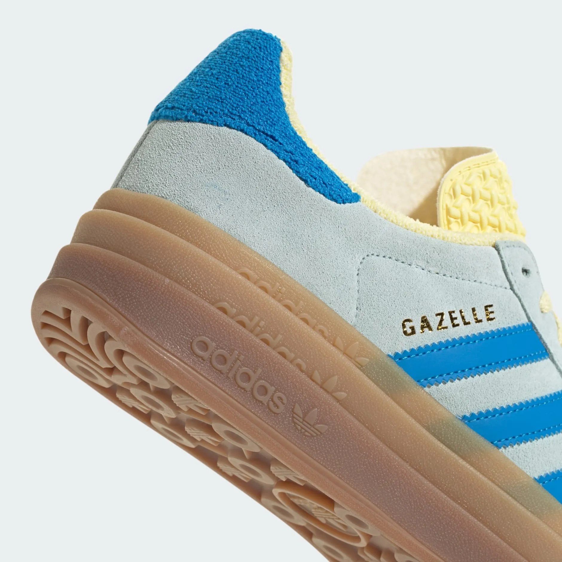 Adidas Women's Gazelle Bold Sneakers - Almost Blue / Bright Blue / Almost Yellow (*Excluded from Free Shipping)