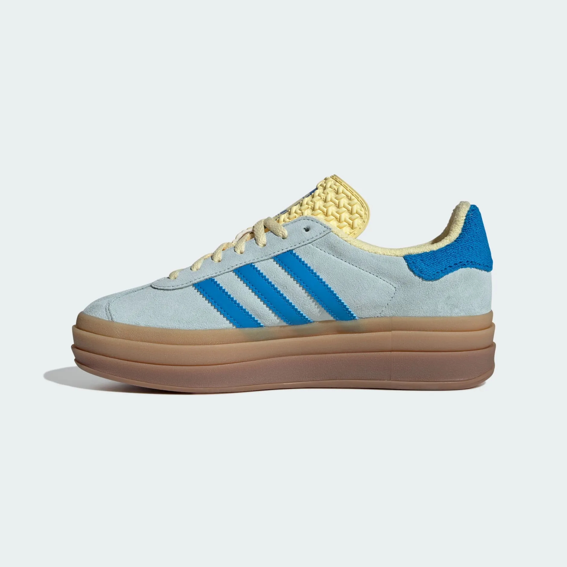 Adidas Women's Gazelle Bold Sneakers - Almost Blue / Bright Blue / Almost Yellow (*Excluded from Free Shipping)