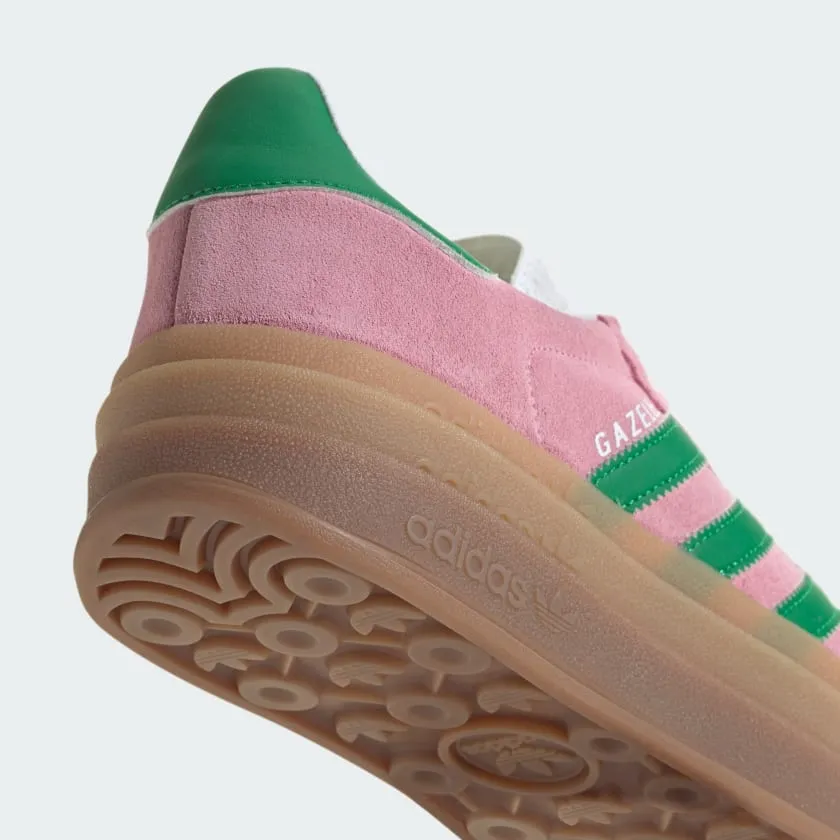 Adidas Women's Gazelle Bold Sneakers - True Pink / Green / Cloud White (*Excluded from Free Shipping)