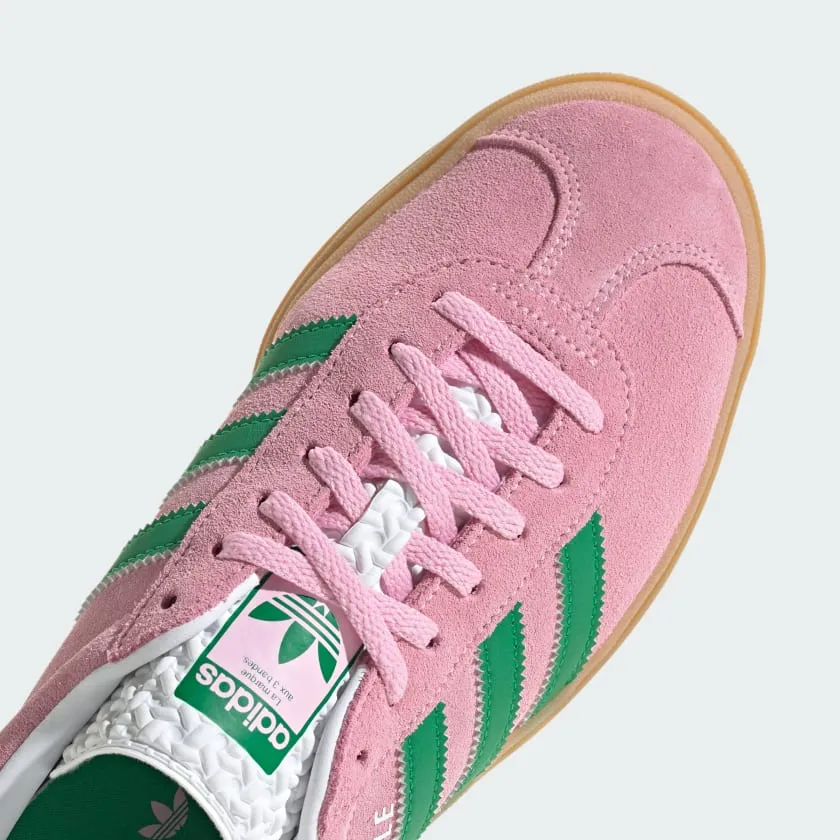 Adidas Women's Gazelle Bold Sneakers - True Pink / Green / Cloud White (*Excluded from Free Shipping)