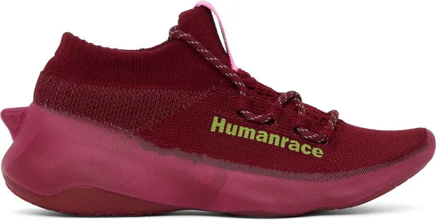 Adidas x Humanrace by Pharrell Williams SSENSE Exclusive Burgundy Humanrace Sichona Sneakers