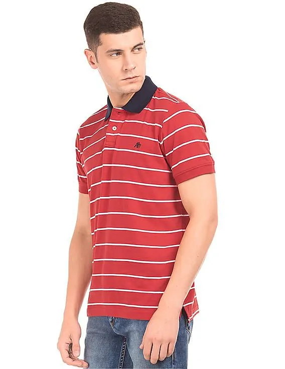 Aeropostale Regular Fit Striped Polo Shirt