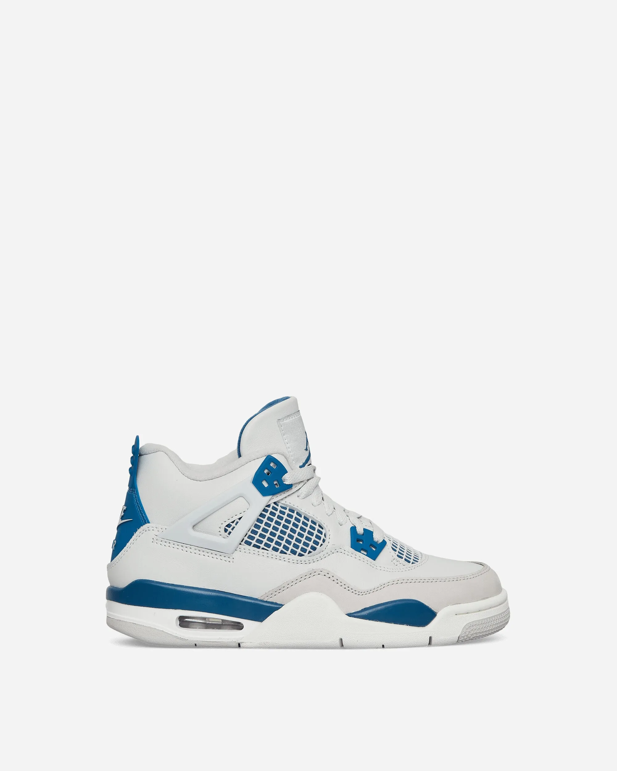 Air Jordan 4 Retro (GS) Sneakers Off White / Military Blue