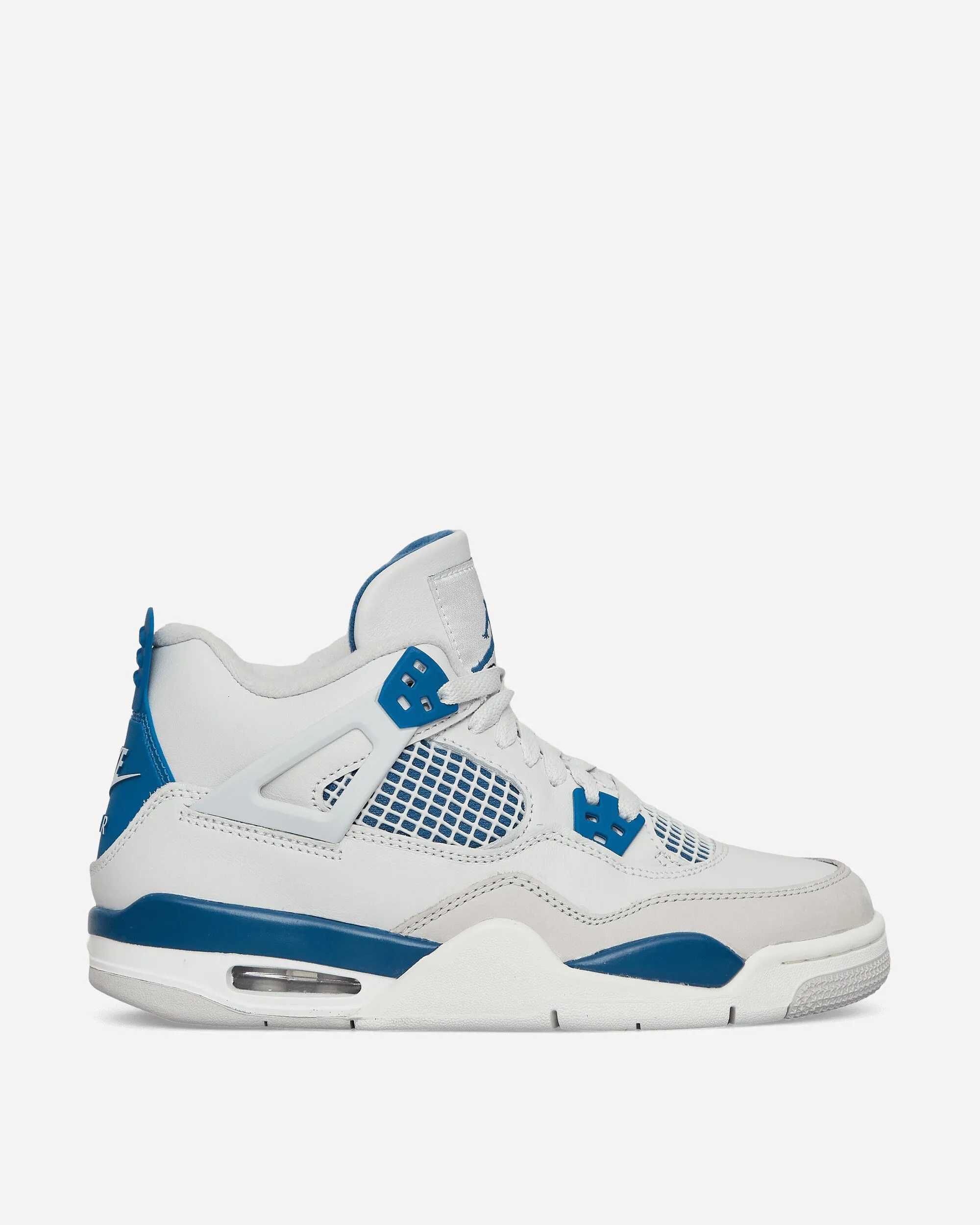 Air Jordan 4 Retro (GS) Sneakers Off White / Military Blue