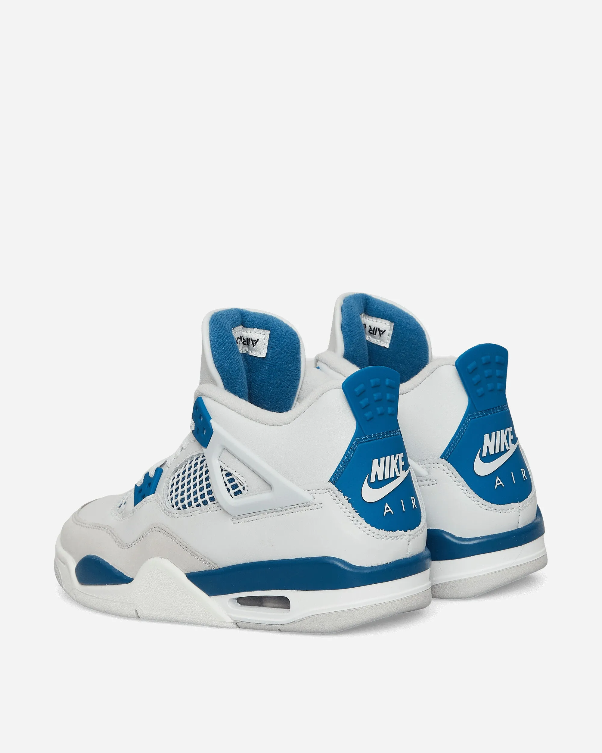 Air Jordan 4 Retro (GS) Sneakers Off White / Military Blue