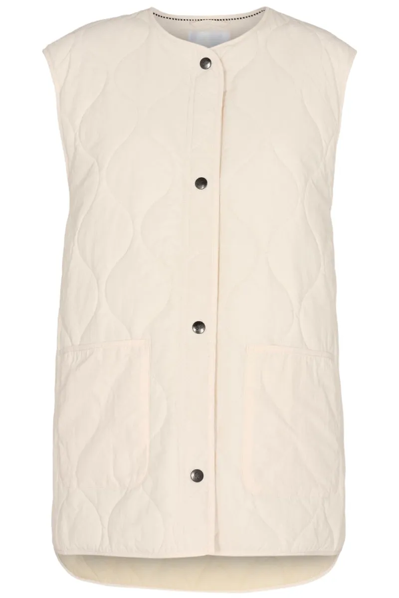 Albana Tech Vest | Pearl | Jakke fra Co'couture