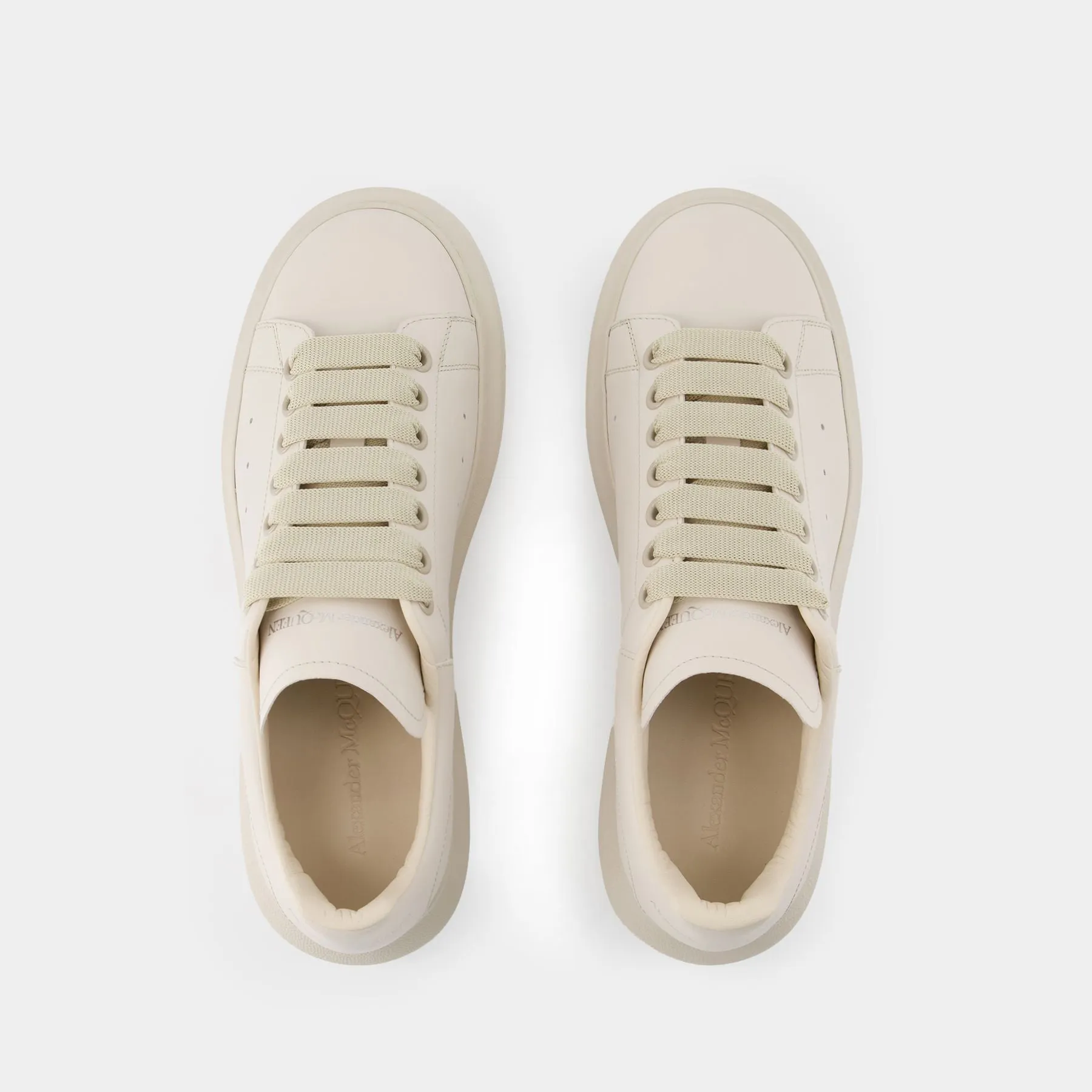 Alexander McQueen  Oversized Sneakers - Alexander McQueen - Leather - Beige