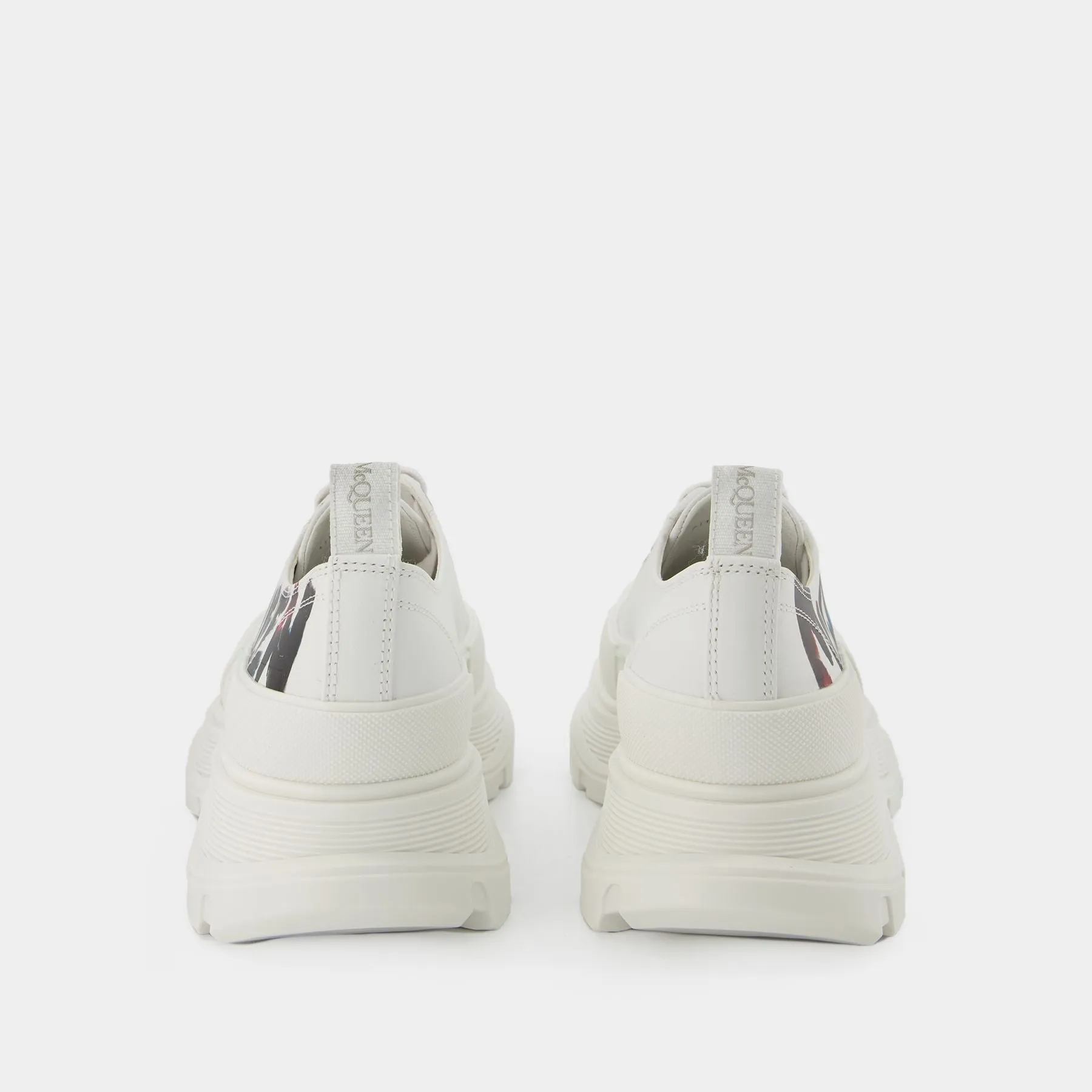 Alexander McQueen  Tread Slick Sneakers - Alexander Mcqueen - White/Logo Multi - Canva