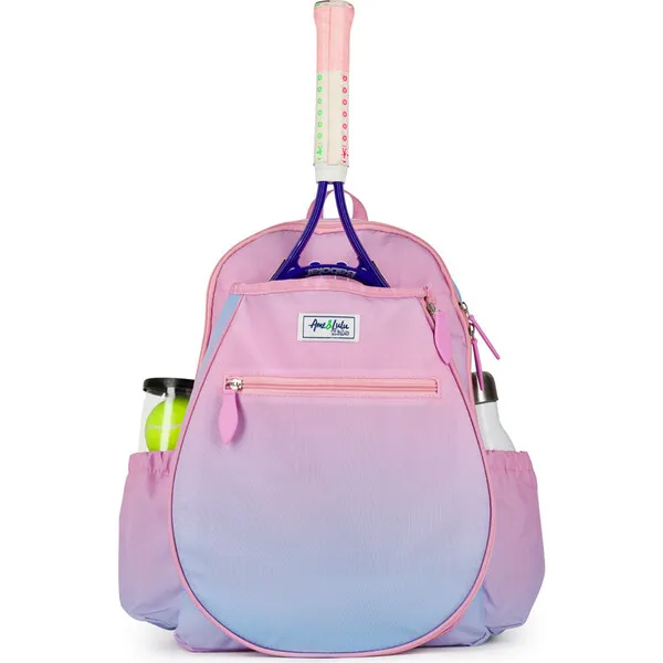 Ame & Lulu Big Love Tennis Backpack, Pink And Blue Sorbet