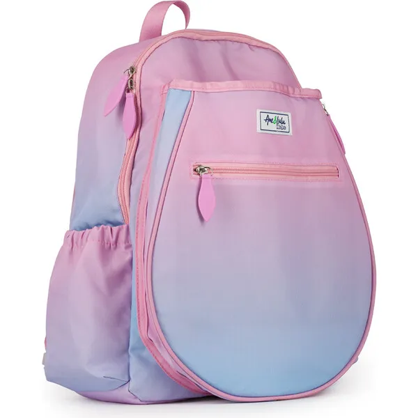 Ame & Lulu Big Love Tennis Backpack, Pink And Blue Sorbet