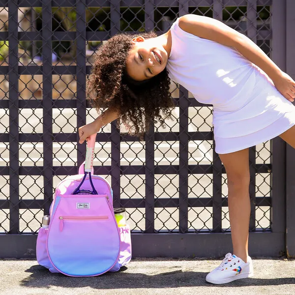 Ame & Lulu Big Love Tennis Backpack, Pink And Blue Sorbet