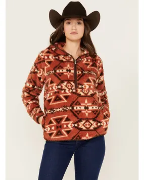 Ariat Women's Southwestern Print Berber Hooded Pullover