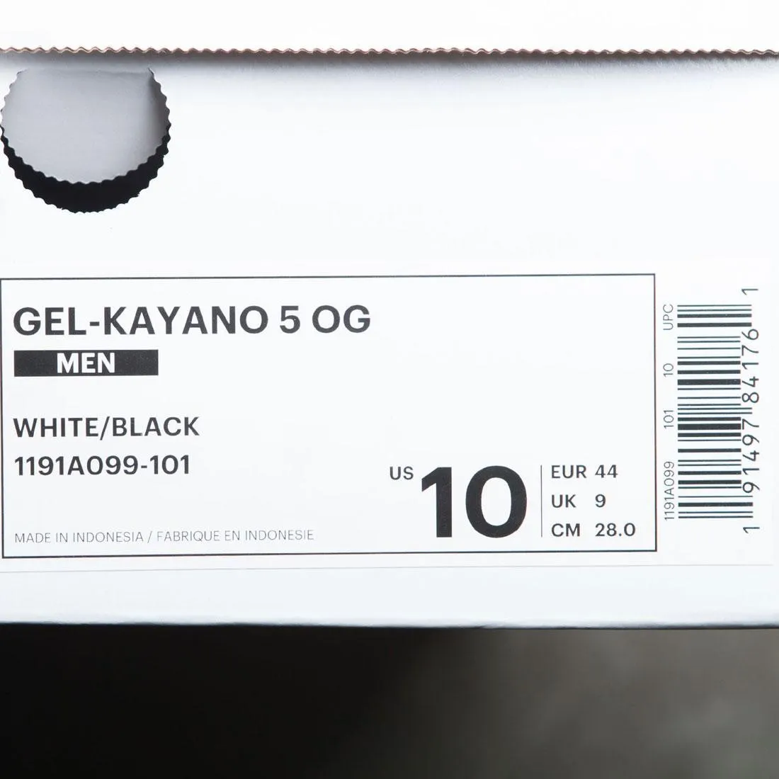 Asics Tiger Men Gel Kayano 5 OG (white / black)