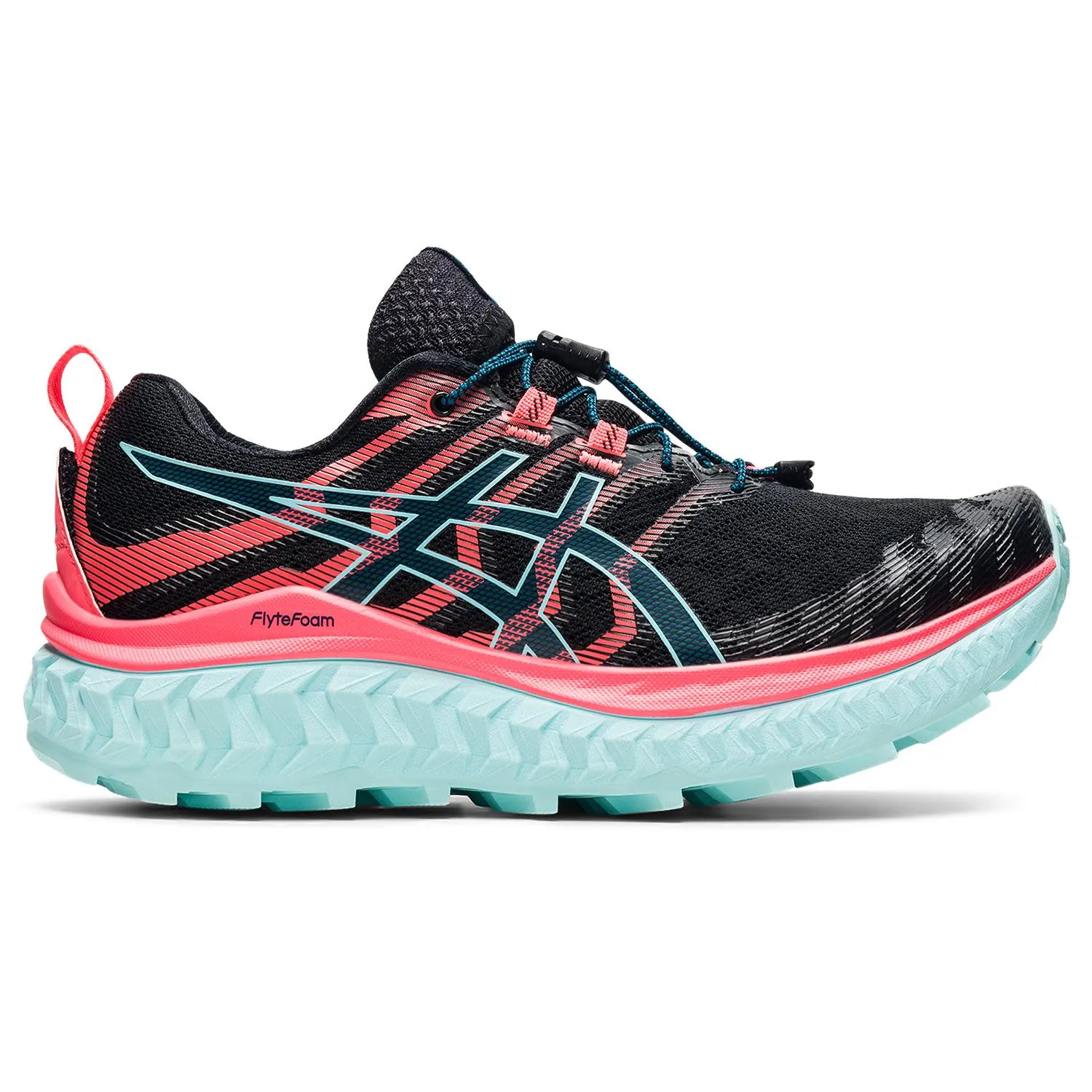 Asics Women's Trabuco Max Black/Blazing Coral | Buy Asics Women's Trabuco Max Black/Blazing Coral here | Outnorth