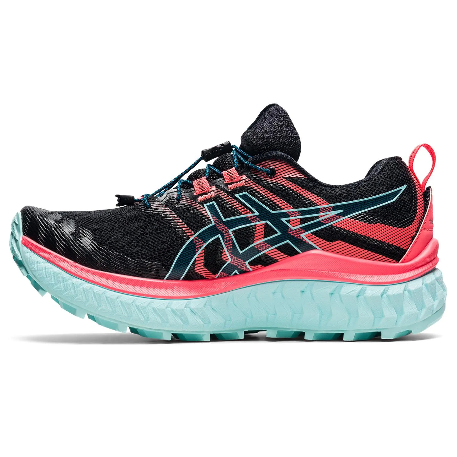 Asics Women's Trabuco Max Black/Blazing Coral | Buy Asics Women's Trabuco Max Black/Blazing Coral here | Outnorth