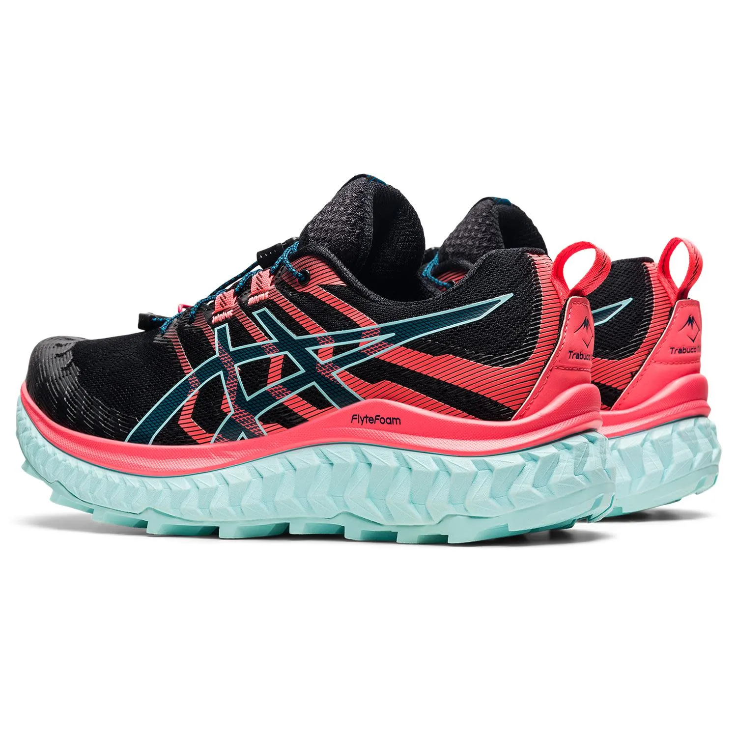 Asics Women's Trabuco Max Black/Blazing Coral | Buy Asics Women's Trabuco Max Black/Blazing Coral here | Outnorth