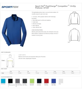 B2B1 ST357 Sport-Tek PosiCharge Competitor 1/4-Zip Pullover