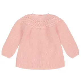 Baby Girls Pink Knitted Jumper