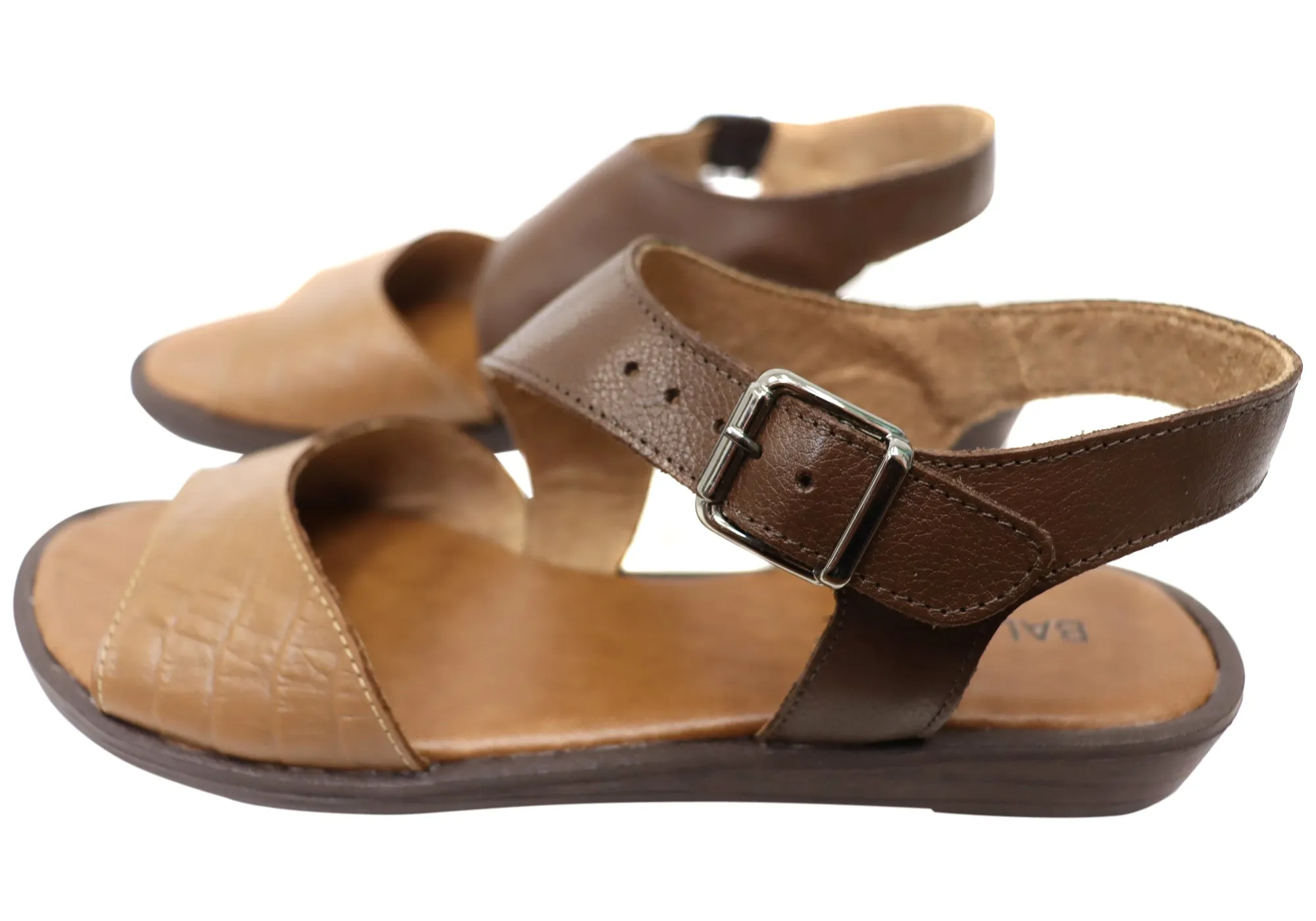 Balatore Simonne Womens Comfortable Leather Sandals Made In Brazil