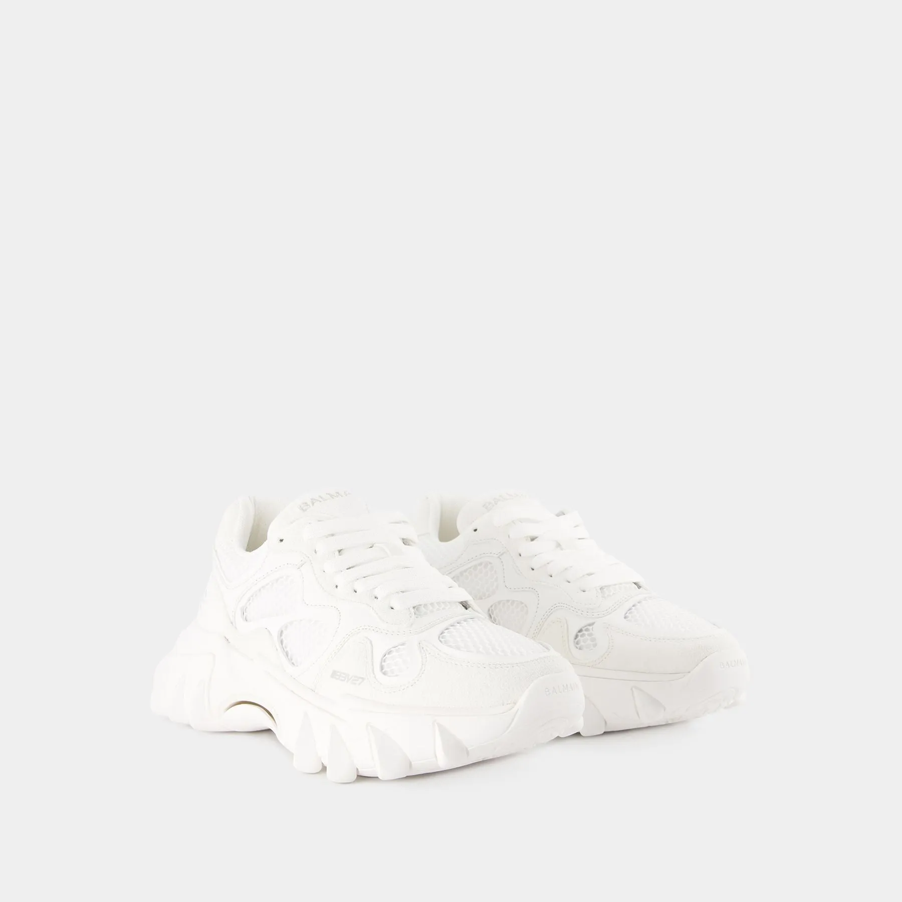 Balmain  B-East Sneakers - Balmain - Leather - Optic White