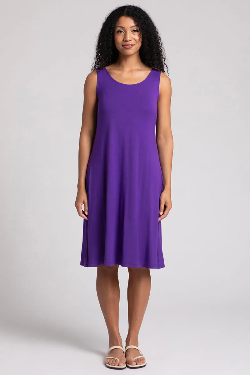 Bamboo Tank Dress Short | Violet