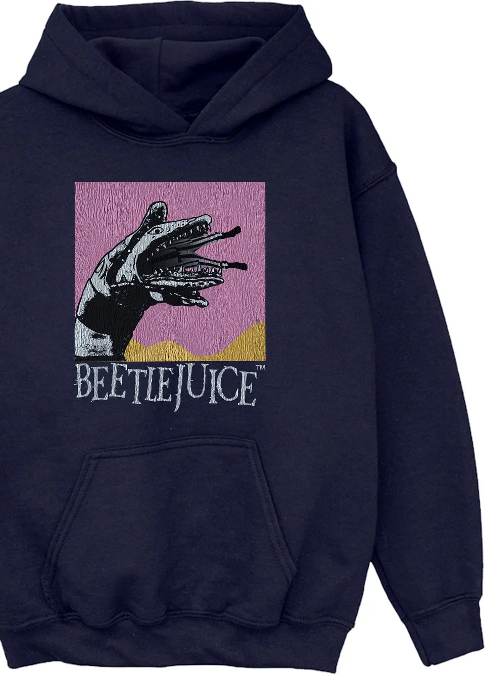 Beetlejuice Snake Girls Navy Hoodie (3-13 Years)