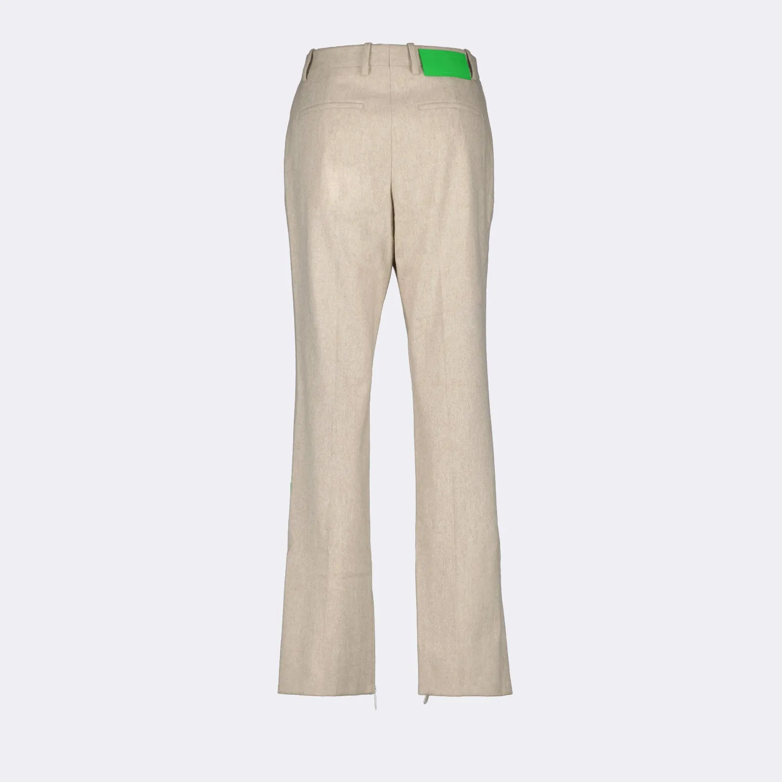 Beige Wool Trousers