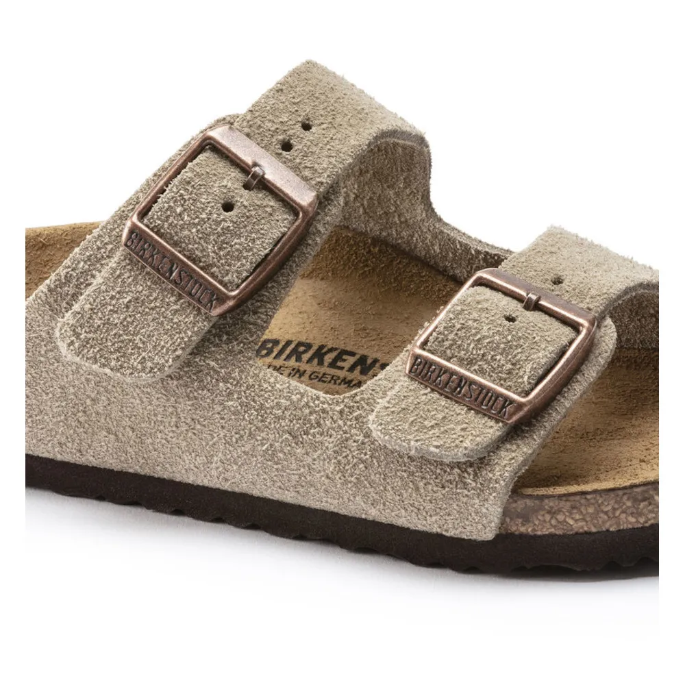 Birkenstock Arizona Taupe Suede Kid’s Sandals (Narrow)