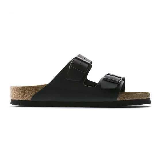 Birkenstock Unisex Arizona Birko-Flor Black Sandals - Narrow Fit