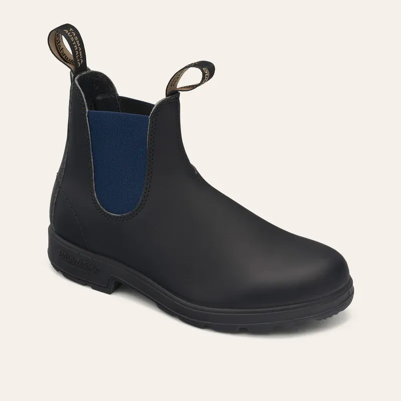 Blundstone 1917 Coloured Elastic Sided Boot Black Navy