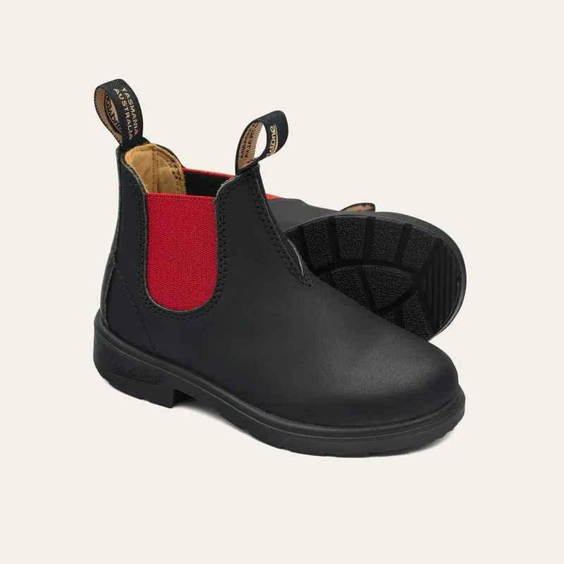 Blundstone 581 Kids Elastic Sided Boot Black Red