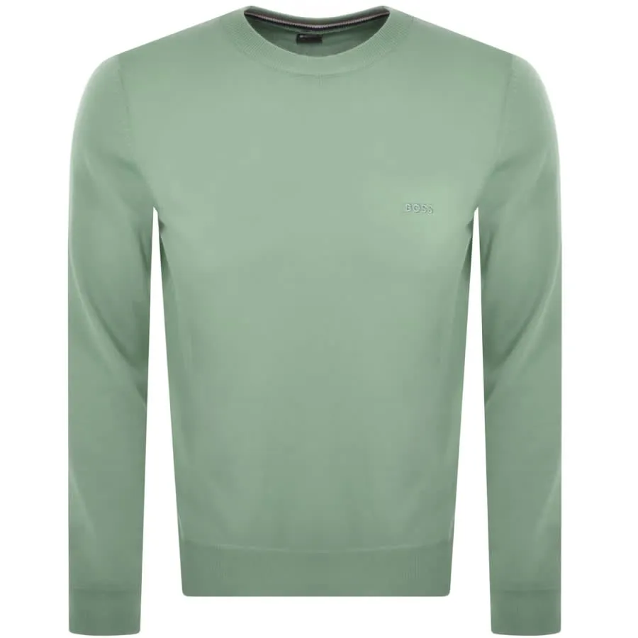 BOSS Pacas L Knit Jumper Green