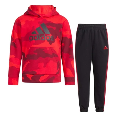 Boys' adidas Printed Camo Hoodie and Joggers Set