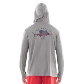 Boys' Guy Harvey Scribble Sailfish Performance Hoodie