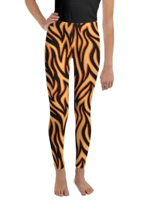 Burning Flame Youth Leggings