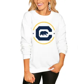 Cal Bears Women's White End Zone Pullover Sweatshirt