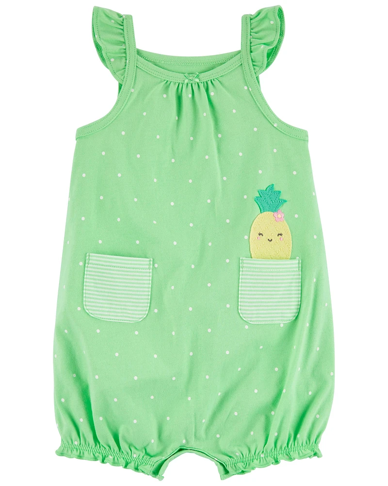 Carters Oshkosh Baby Pineapple Cotton Romper