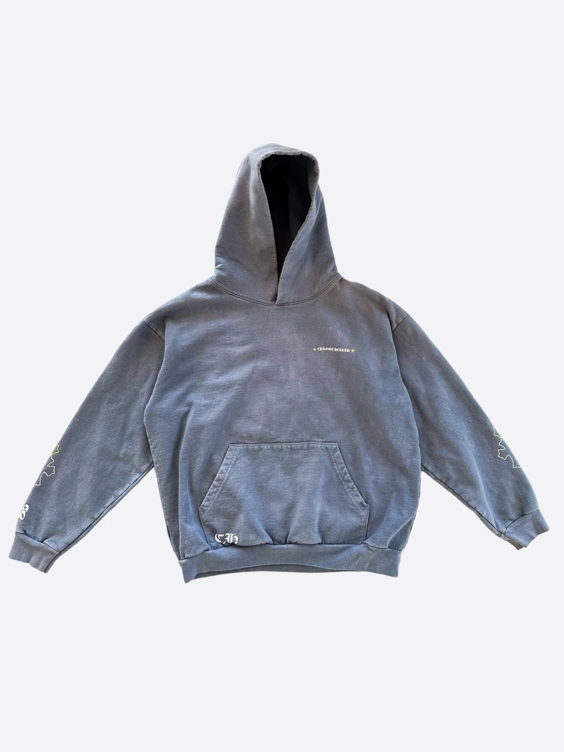 Chrome Hearts Drake Certified Chrome Blue Cross Hoodie