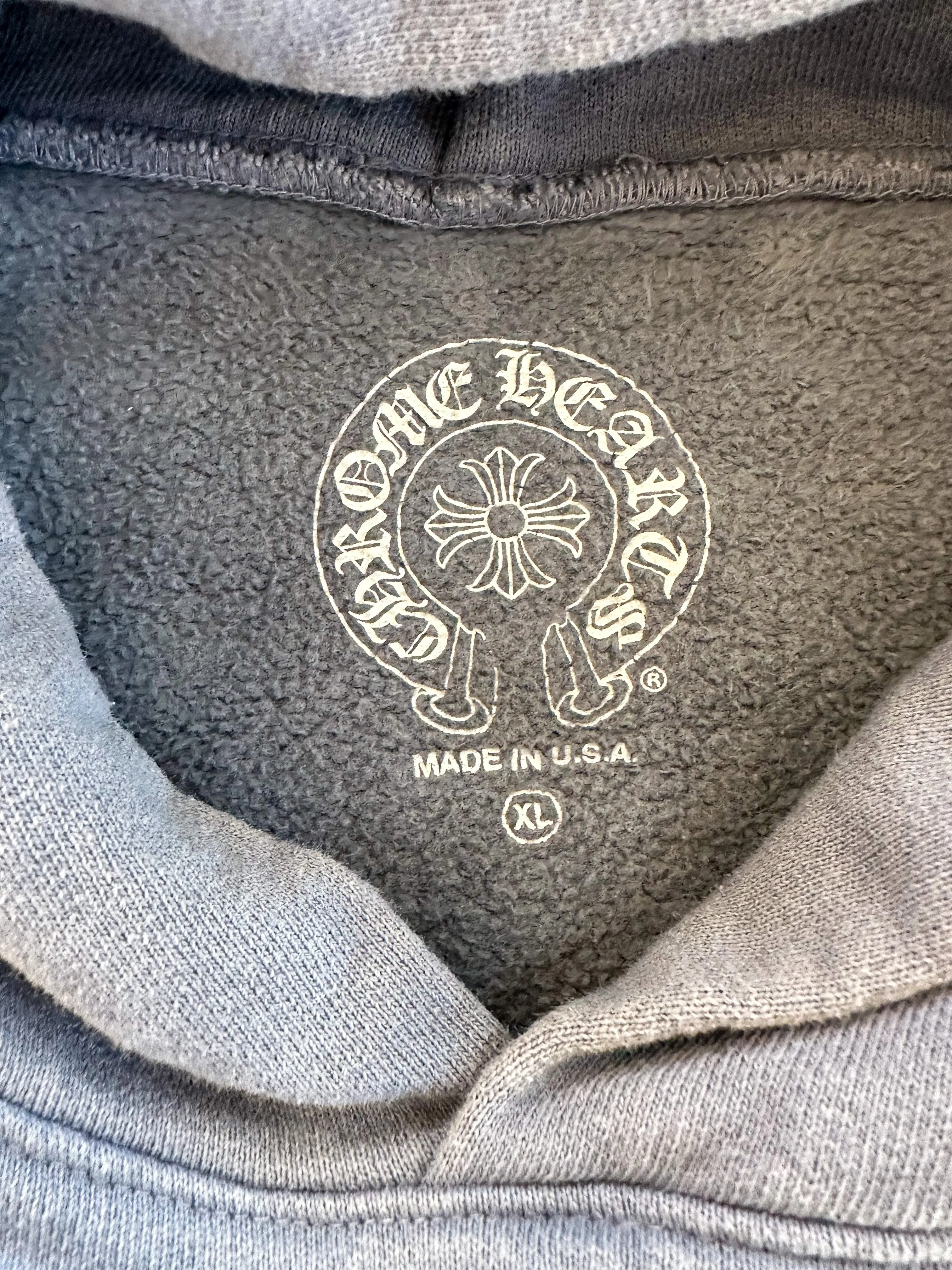 Chrome Hearts Drake Certified Chrome Blue Cross Hoodie