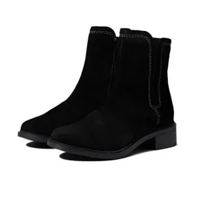 Clarks Women's Maye Zip Boot Black Suede