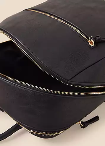 Classic Zip Around Backpack in Black by Accessorize | Look Again