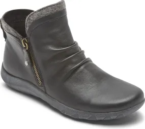 Cobb Hill Amalie Side Zip Boot Black - Wide