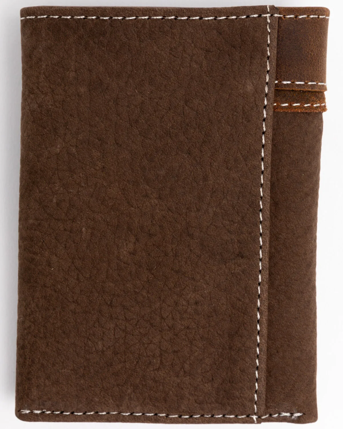 Cody James Men's Boot Stitch Longhorn Tri-Fold Leather Wallet