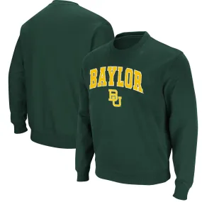 Colosseum Baylor Bears Green Arch & Logo Pullover Sweatshirt